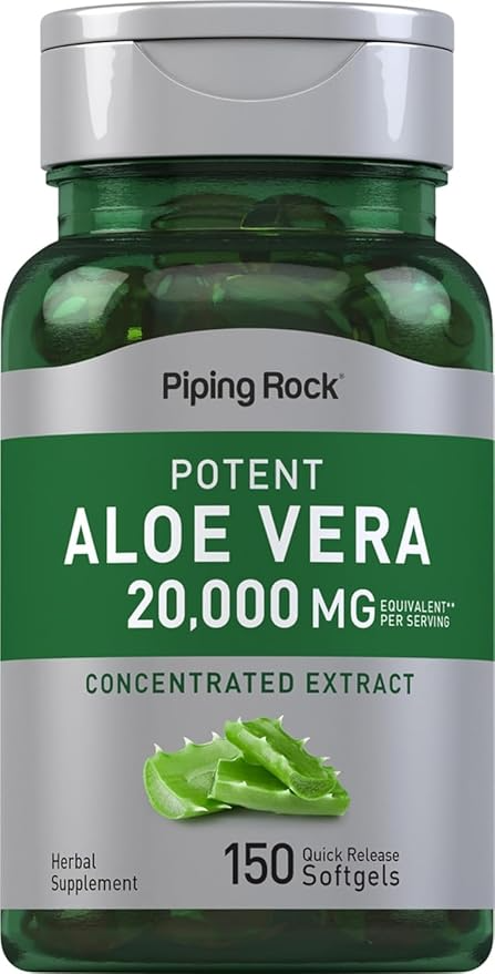 Potent Aloe Vera 5000 mg - 100 Quick Release Softgels Potent Aloe Vera 5000 mg - 100 Quick Release Softgels